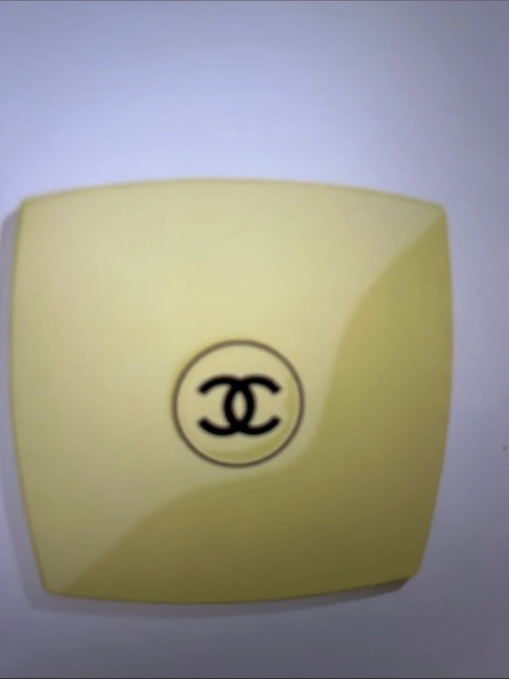 CHANEL Yellow Compact Double-Sided Mirror